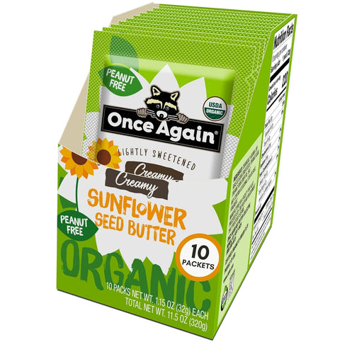 Once Again Organic Sunflower Butter Packets - Individual Sunflower Butter Packets for