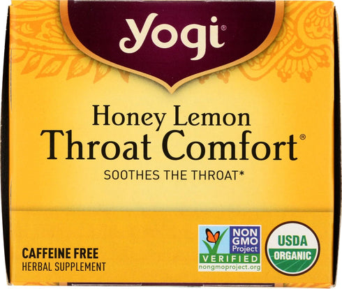 16 Count Yogi Tea, Honey Lemon Throat Comfort