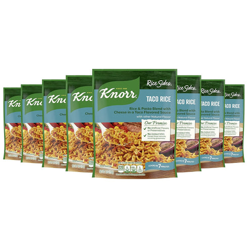 Knorr Rice Side Dish, Fiesta Taco, 5.4 oz (Pack of 8)