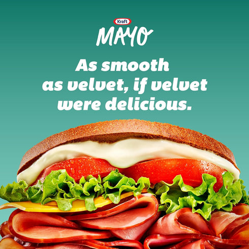 Kraft 30 oz Real Mayo Creamy & Smooth Mayonnaise, for a Keto and Low Carb Lifestyle, fl Jar