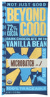 Beyond Good Organic 72% Vanilla Bean Microbatch Chocolate Bar, 2.12 Ounce