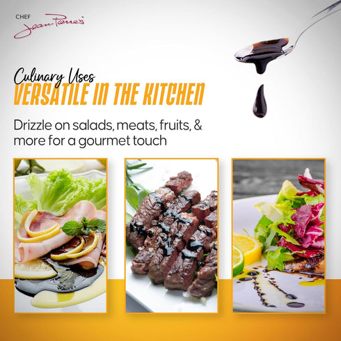 375ml (12.5oz) 12-Years Chef Jean Pierre's Italian Balsamic Vinegar - Rich Lemon Flavor, Traditional Barrel Aged