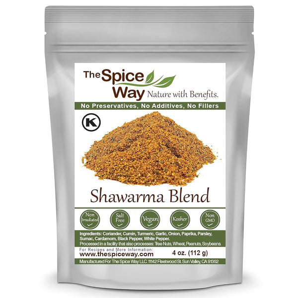 The Spice Way - Shawarma Seasoning Blend - Recipe Included, 4 oz, Meat and Poultry Rub