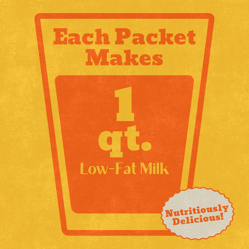 Packets (1 Pack) Milkman Low-Fat Milk - Instant Dry Milk Powder - For Coffee, Baking, or Travel - Just Add Water, Makes