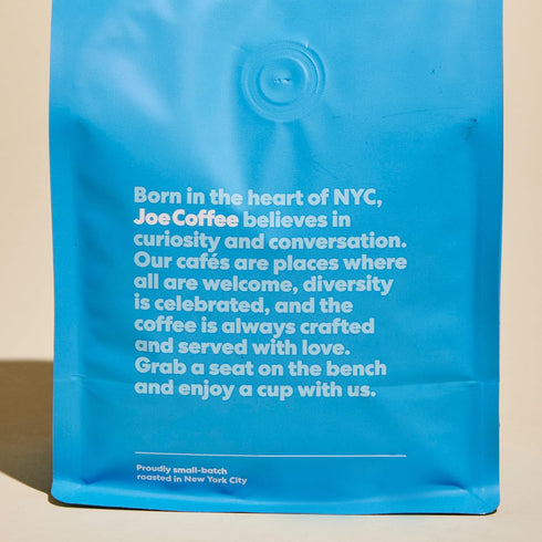 12 oz Joe Coffee Company - The Waverly Whole Bean Specialty Coffee, Bag | NYC Roaster, Rainforest Alliance Certified