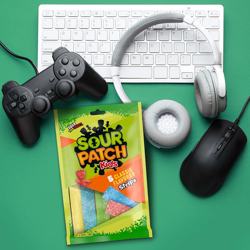 6-3.5 oz SOUR PATCH KIDS Soft & Chewy Candy Strips, Bulk Candy, Bags