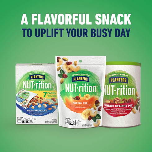 1.5 oz, 18 Count PLANTERS NUT-rition Heart Healthy Nut Mix, Snack Mix