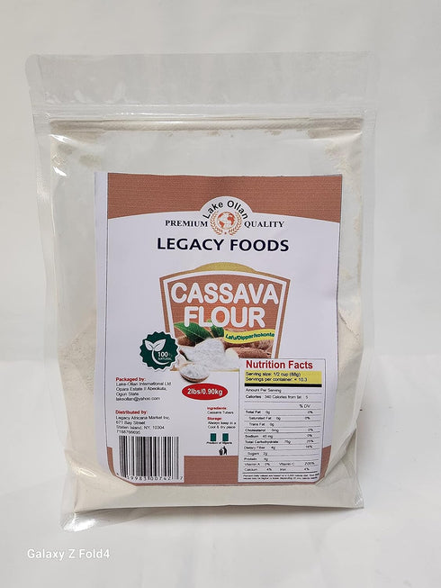 Legacy Foods 2lbs Cassava Flour/Lafun/Kokonte/Dippar