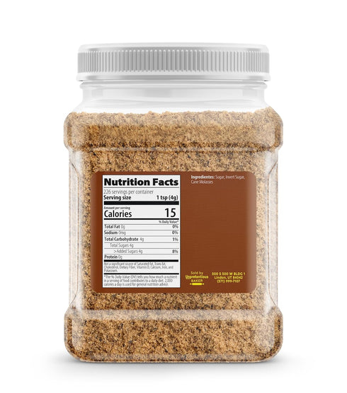 2 lb, Unpretentious Light Brown Sugar, Made With Cane Molasses, Perfect For Desserts, Meat & Fruit