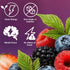0 30, 11.5 Oz. (12 Pack) Phocus Caffeinated Sparkling Water - Mixed Berry - Clean Energy with Caffeine + L-Theanine