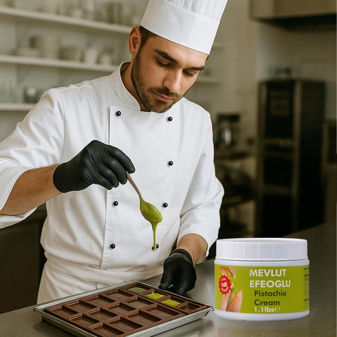 1.1 lb (1.1 lb) Pistachio Cream for Dubai Chocolate Bar, Pistachio Cream, Butter, Vegan, Dessert & Chocolate Use