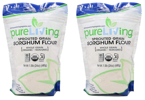 Pureliving Pure Living Liv Organic SPROUTED Sorghum Flour - 24 oz - (Pack