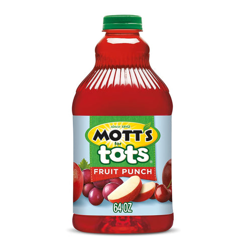 Mott's Motts for Tots Fruit Punch, Immunity Support, 64-Ounce Bottles (Pack of