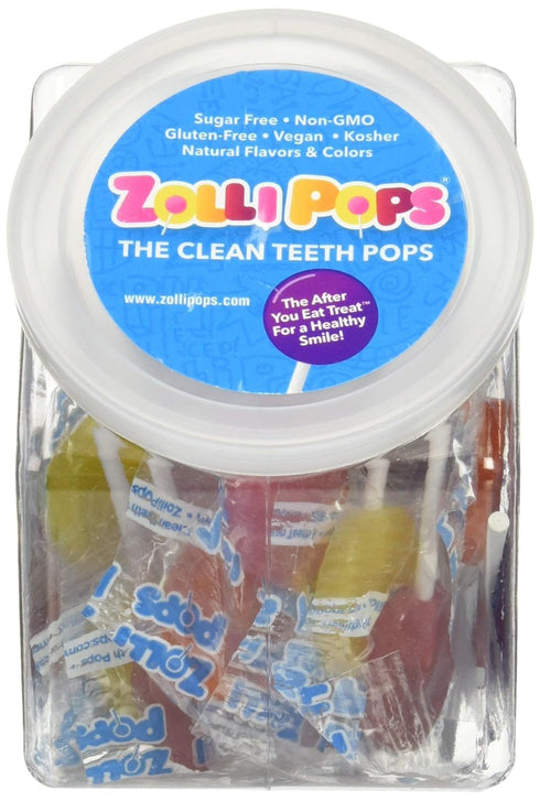 Zollipops Clean Teeth Lollipops, Anti-Cavity Lollipops, Delicious Assorted Flavors, 5.2 Ounce (Pack of 1)