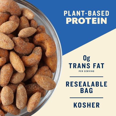 5 oz (Pack 2) PLANTERS Nut Duos Salted Caramel Almond & Vanilla Bean Cashew, Bag