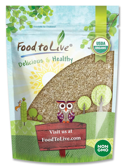 Food to Live Organic Amaranth Flakes, 8 Ounces Non-GMO Pressed Amaranth Seeds,