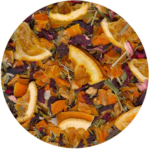 25 2 Tiesta Tea - Palm Beach Punch, Loose Leaf, Fruit Punch Herbal Tea, Caffeine-Free Tropical Blend with Apple