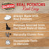 100% 4 4 (Pack 12) Idahoan Mashed Potatoes Seasoned with Hidden Valley Original Ranch, Naturally Gluten-Free, Real