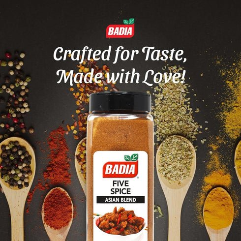 16 oz Badia Five Spice Asian Seasoning Sweet Aromatic Flavor, Asian Fusion Blend of Anise, Cloves, Cinnamon, Fennel