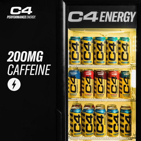 C4 16oz (Pack 12) Energy Drink of - Strawberry Watermelon Ice - Sugar Free Pre Workout Performance Drink with No