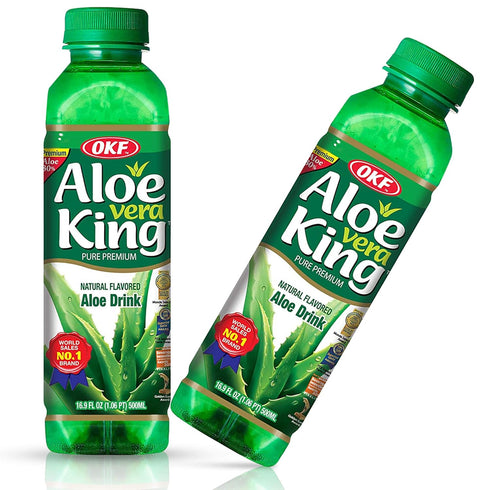 OKF Aloe Vera King Drink, Original, 16.9 Fluid Ounce (Pack of 12)