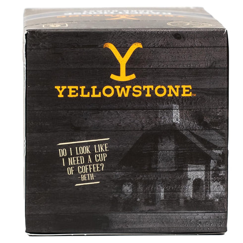 100% 36 Count Yellowstone Ranch House Dark Roast Coffee, Single Serve Recyclable Pods/Cups, Arabica Beans