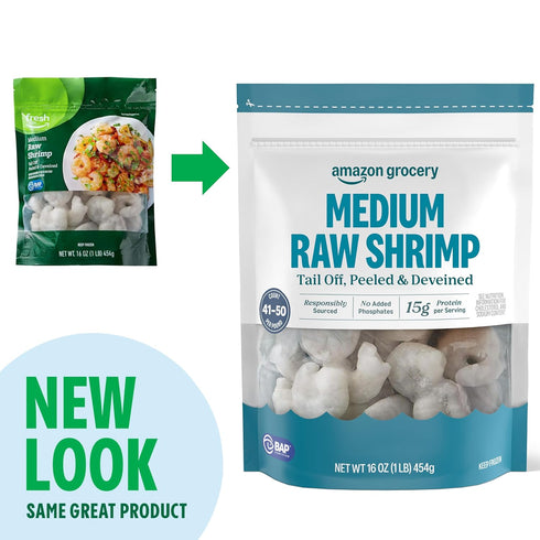 16 Oz Amazon Grocery, Medium Raw Shrimp