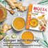 B1, B2 B6, 12 HOTTA Instant Ginger Drink with Manuka Honey, Naturally Sweet, Caffeine-Free Herbal Tea, High in Vitamin