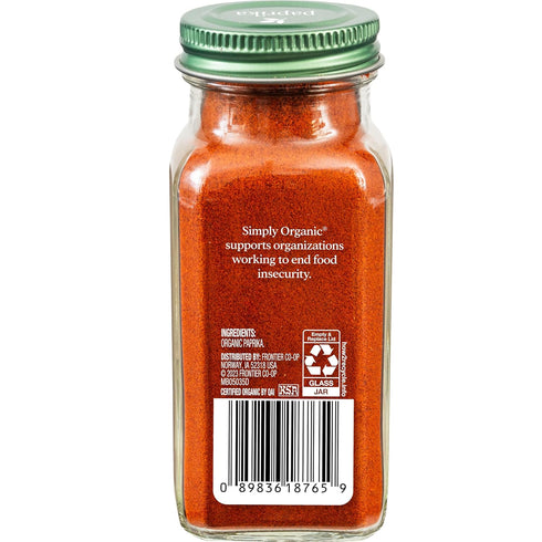 Ground Certified Organic Paprika, 2.96 Ounce Container by Simply Organic