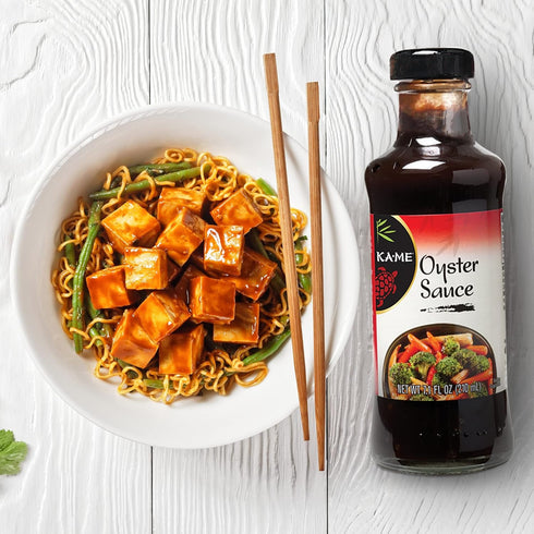 KA-ME Oyster Sauce 7.0 oz, Authentic Asian Cooking Ingredients, No Preservatives/MSG for Marinade & Dipping