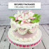 3 Count Global Sugar Art Brassavolaelio Orchid Sugar Cake Flowers, White with Pink, by Chef Alan Tetreault