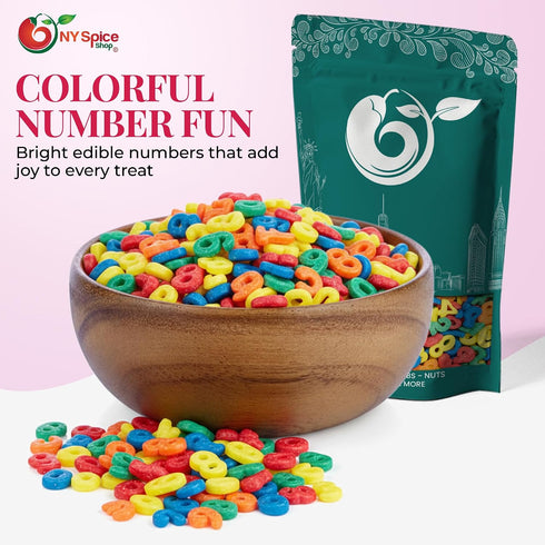 (5 NY Spice Shop Sprinkles Pound, Rainbow Number Sprinkles)