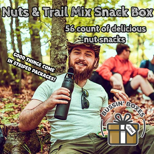 56 Count Pack Healthy Nuts & Trail Mix Snack Box of Salted Almonds, Cashews, Peanuts, and Trail Mix Protein Snacks