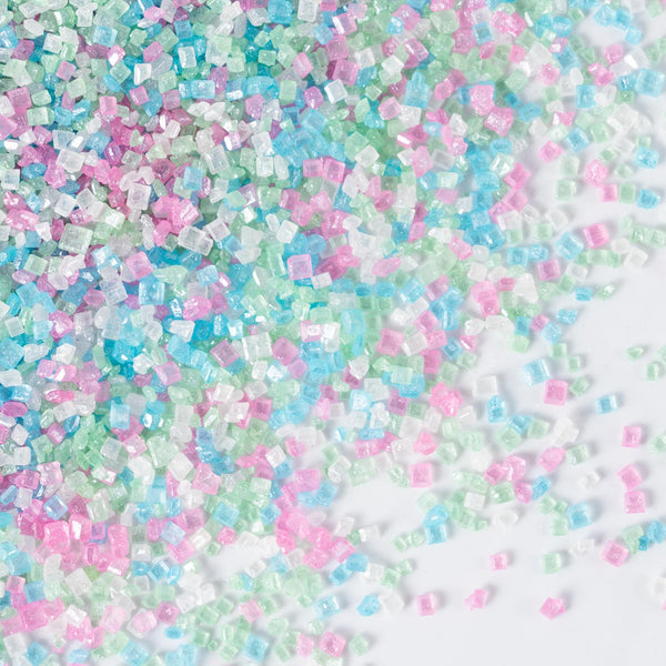Mermaid Sanding Sugar 4.2 ounces Edible Pastel Sprinkle Pink Blue Purple Green