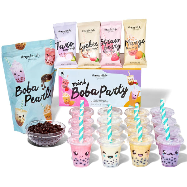 Thoughtfully, Mini Boba Pearl Party Set, Makes 16 Tasting Portions of Bubble