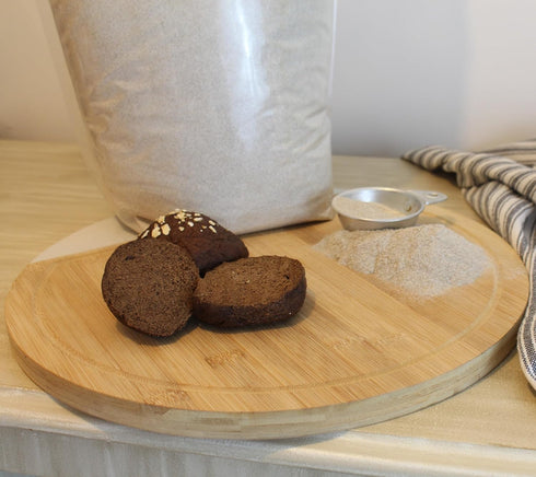 (3 Kauffman Orchards Dark Rye Whole Flour, Fiber Rich, Made From Whole Rye Grain Pound Bag)