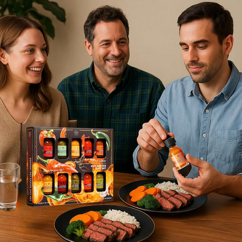 Set, Pack Set 10 Master Hot Sauce Collection Sampler Gourmet Flavors Include Habanero, Scotch Bonnet, Jalapeno