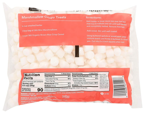 365 10 by Whole Foods Market, Mini Marshmallows, Ounce