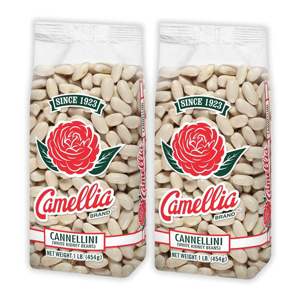 Camellia Brand Dried Cannellini Beans Premium White Kidney Beans with Nutty Flavor,