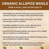 16 oz. SPICY ORGANIC Pure Organic Allspice Berries Whole Certified USDA Organic - Premium Pimento Seeds and Peppers