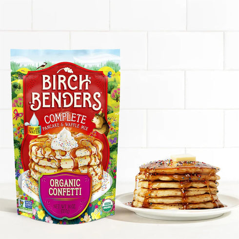 14 Oz (Pack 3) Birch Benders Organic Confetti Just-Add-Water Pancake & Waffle Mix