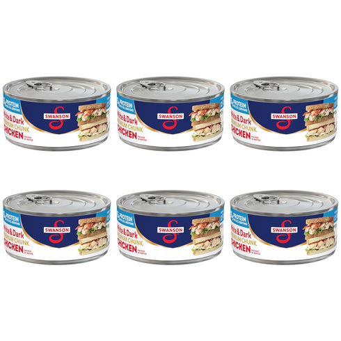 Swanson White and Dark Premium Chunk Canned Chicken Breast in Water, 9.75