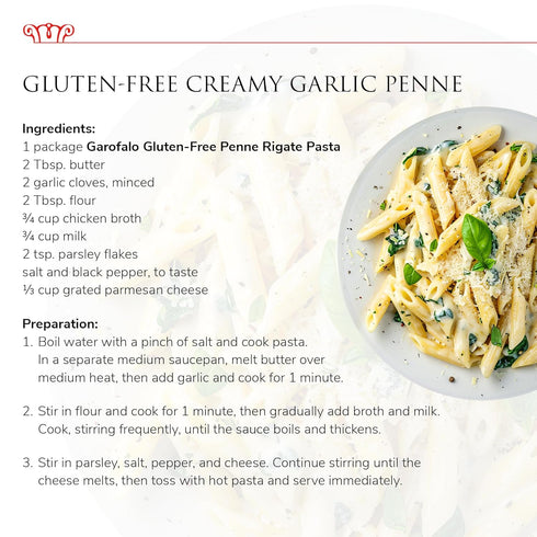 (6 pack) Garofalo - Premium Gluten-Free Penne Pasta, Italian Made, Corn, Rice, Potato & Quinoa Blend, Bronze-Drawn, Al
