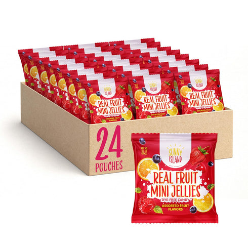 Fruit Jelly Candy | 24 Packs | Dye Free Candy Individually Wrapped