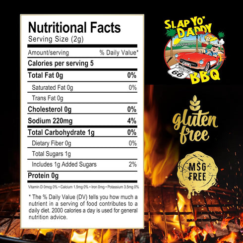 Slap Yo Daddy BBQ Rub Seasoning, California Style, Championship BBQ Rubs for Beef, Pork, Steak, Hamburger, Sausage