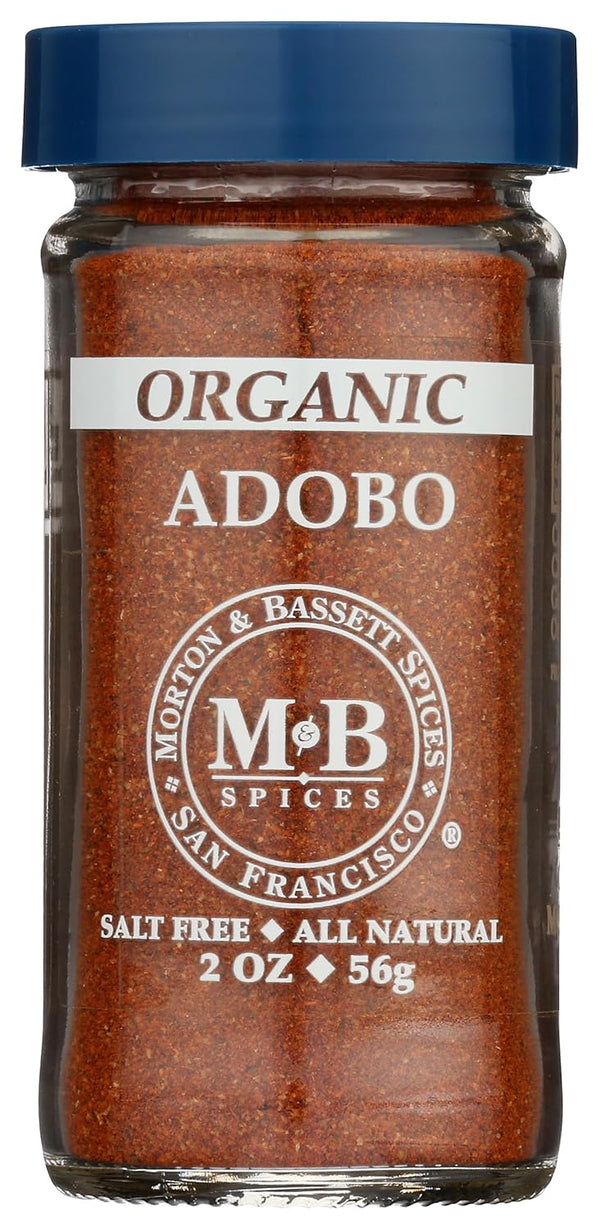 Morton & Bassett Organic Adobo | Savory Latin Spice Blend for Meats