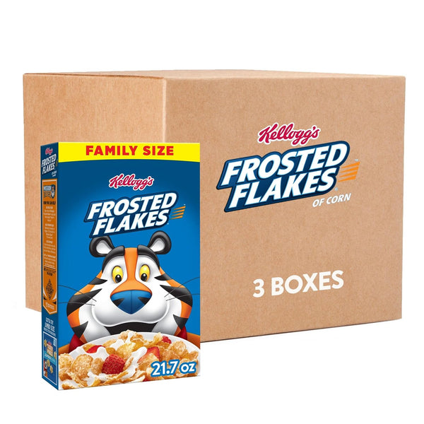 Kellogg's Frosted Flakes Breakfast Cereal, Kids Cereal, Family Breakfast, Family Size, Original