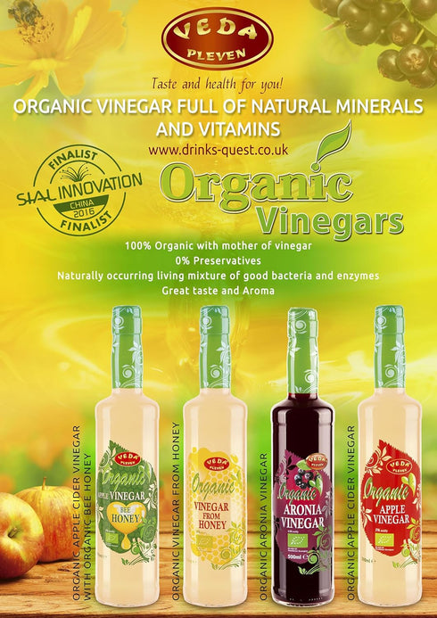 Veda Pleven 500ml Organic Apple Cider Vinegar (with mother)