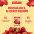 Packets 10 Smash Foods Strawberry Jam Squeeze | Single Serve | Natural, Keto & No Sugar Added | Vegan & Upcycled Fruit
