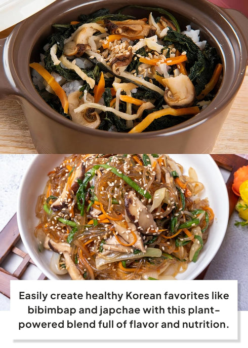 80g Pack (3-Pack Korean Food Root Vegetables for Rice Cooking Bundle) Vegitable Mix Vegan Vegetable Bibimbob